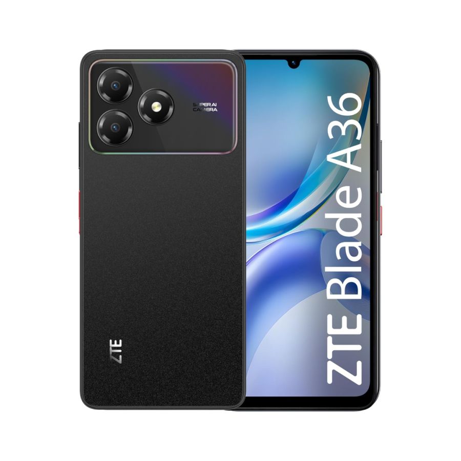 ZTE A36 BLACK 4+64GB 6." EU